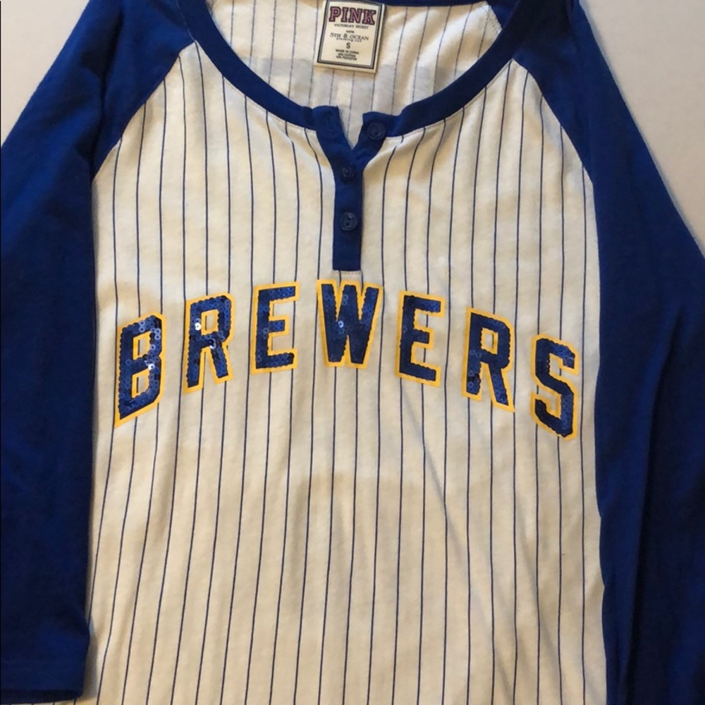 PINK MLB Brewer baseball T-shirt